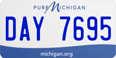 MI license plate DAY7695