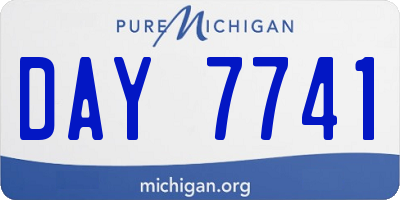 MI license plate DAY7741