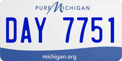 MI license plate DAY7751