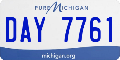 MI license plate DAY7761