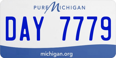 MI license plate DAY7779