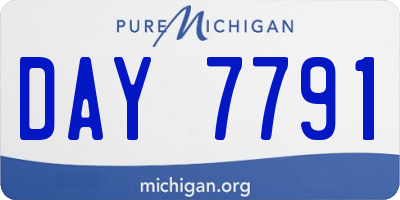 MI license plate DAY7791
