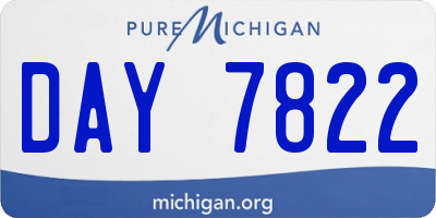 MI license plate DAY7822