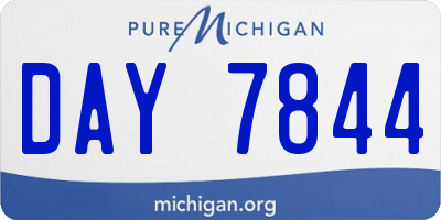 MI license plate DAY7844