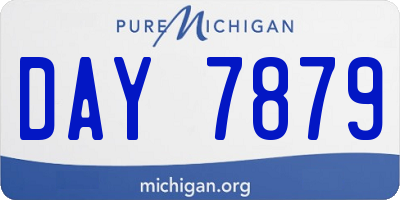 MI license plate DAY7879