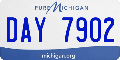 MI license plate DAY7902