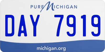 MI license plate DAY7919