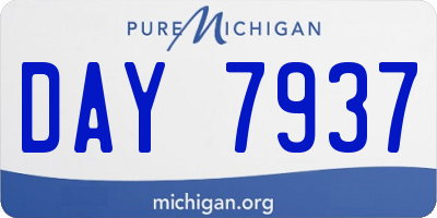 MI license plate DAY7937