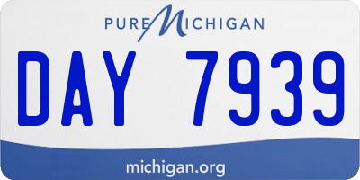 MI license plate DAY7939