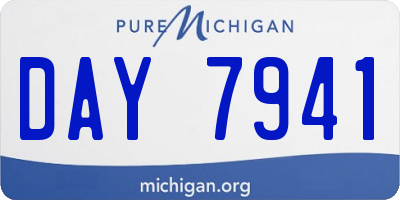 MI license plate DAY7941
