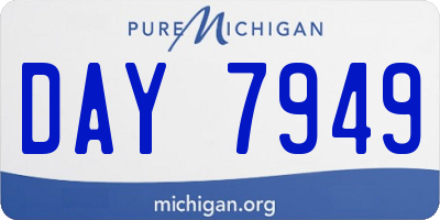 MI license plate DAY7949
