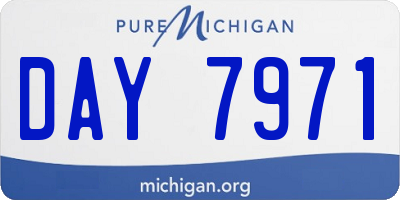 MI license plate DAY7971