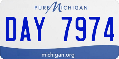 MI license plate DAY7974