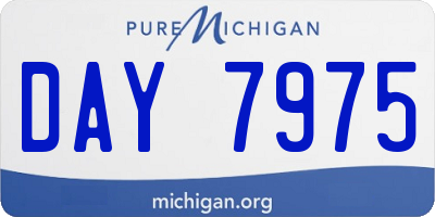 MI license plate DAY7975