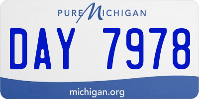 MI license plate DAY7978