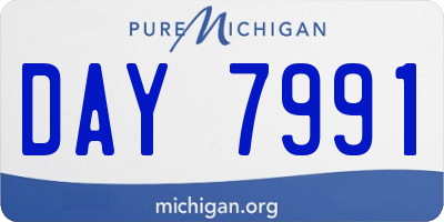 MI license plate DAY7991