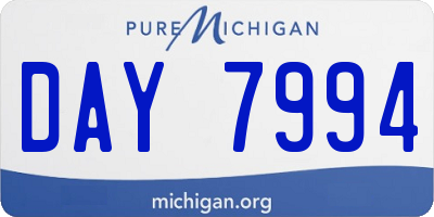 MI license plate DAY7994