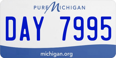 MI license plate DAY7995
