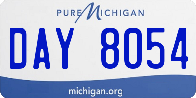 MI license plate DAY8054