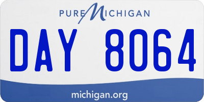 MI license plate DAY8064