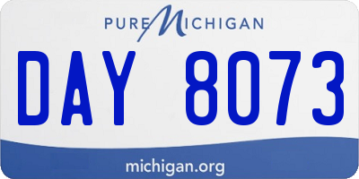MI license plate DAY8073