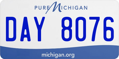 MI license plate DAY8076
