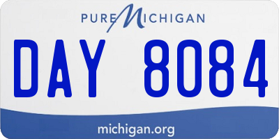 MI license plate DAY8084