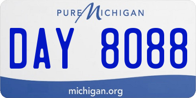 MI license plate DAY8088