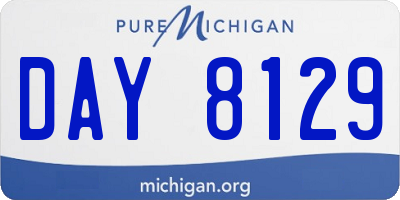 MI license plate DAY8129