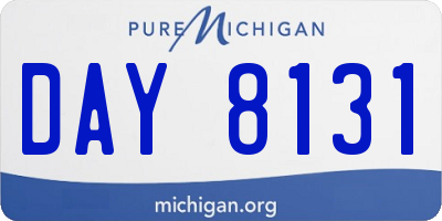 MI license plate DAY8131