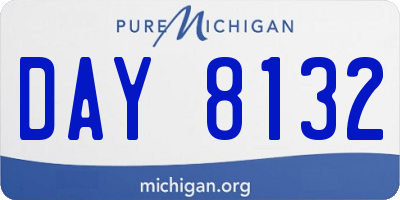 MI license plate DAY8132