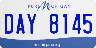 MI license plate DAY8145
