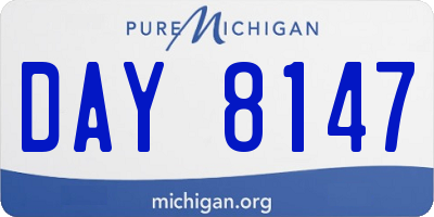 MI license plate DAY8147