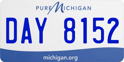 MI license plate DAY8152