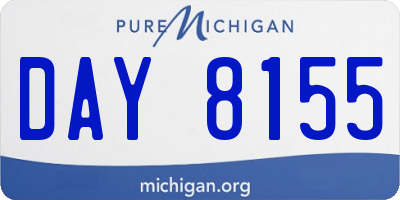 MI license plate DAY8155