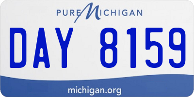 MI license plate DAY8159