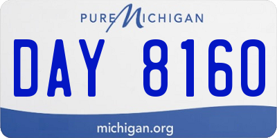 MI license plate DAY8160