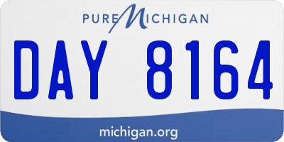 MI license plate DAY8164