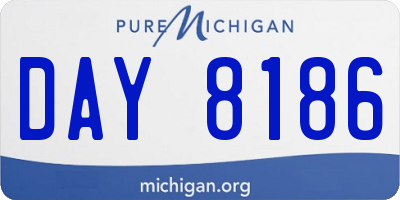 MI license plate DAY8186