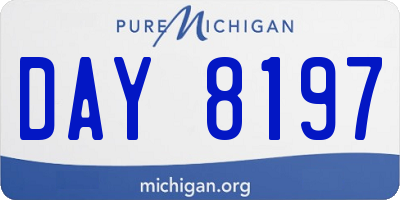 MI license plate DAY8197