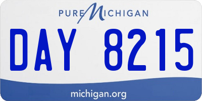 MI license plate DAY8215