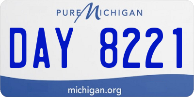 MI license plate DAY8221