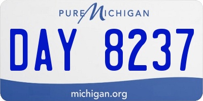 MI license plate DAY8237