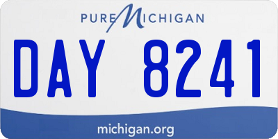MI license plate DAY8241