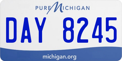 MI license plate DAY8245