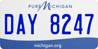 MI license plate DAY8247