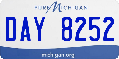 MI license plate DAY8252