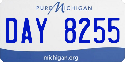 MI license plate DAY8255