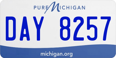 MI license plate DAY8257