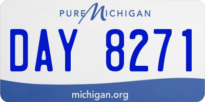 MI license plate DAY8271